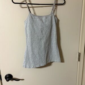 Express Gray Sleeveless Fitted Camisole